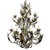 Originals 22 Crystal Chandelier, Extra Large, Silvery Gold, 24 Candle Sticks